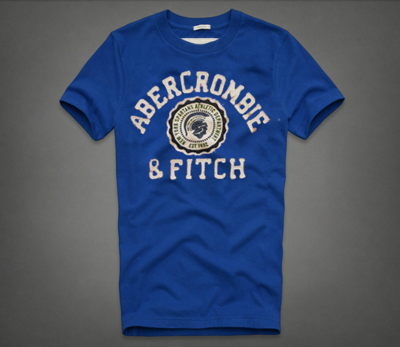 Abercrombie Fitch Hombres De Cuello Redondo Corto Remera AF5546